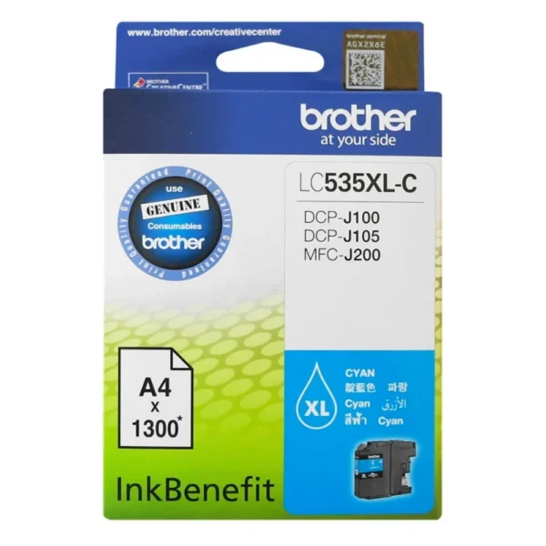 BROTHER Ink หมึกพิมพ์สีฟ้า LC-535XLC (ฺBlue)