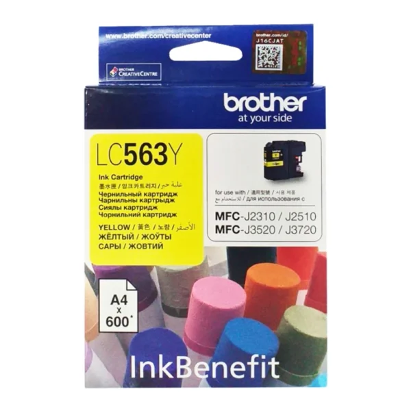 BROTHER Ink หมึกพิมพ์สีเหลือง LC-563Y (ฺYellow)