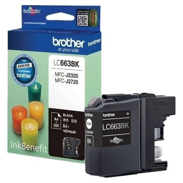 BROTHER Ink หมึกพิมพ์สีดำ LC-663BK (ฺBlack)