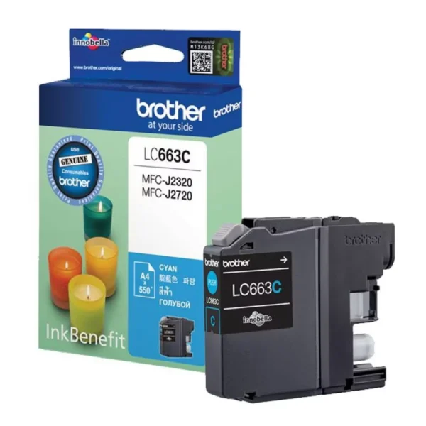 BROTHER Ink หมึกพิมพ์สีฟ้า LC-663C (ฺBlue)