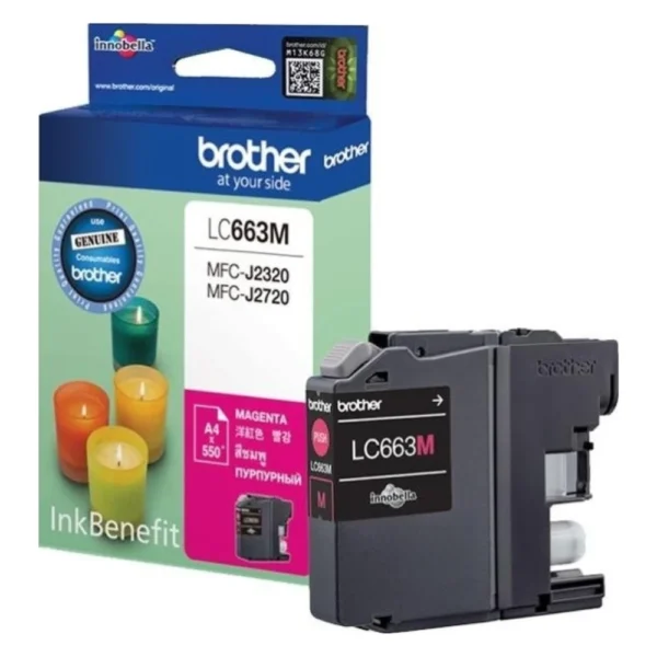 BROTHER Ink หมึกพิมพ์สีฟ้า LC-663M (ฺMagenta)