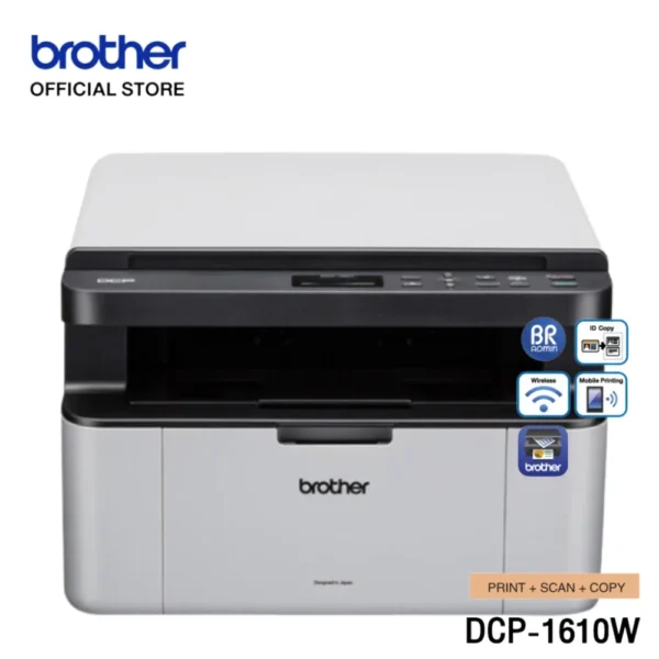 BROTHER Mono Multi function PRINTER เครื่องพิมพ์เลเซอร์สีดำ DCP-1610W - Image 2