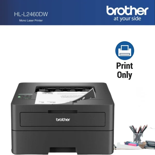 BROTHER MONO Laser PRINTER เครื่องพิมพ์เลเซอร์สีดำ HL-L2460DN - Image 3