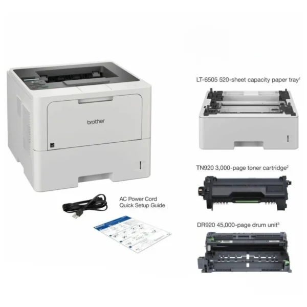 BROTHER MONO Laser PRINTER เครื่องพิมพ์เลเซอร์สีดำ BTH-HL-L6210DW - Image 2
