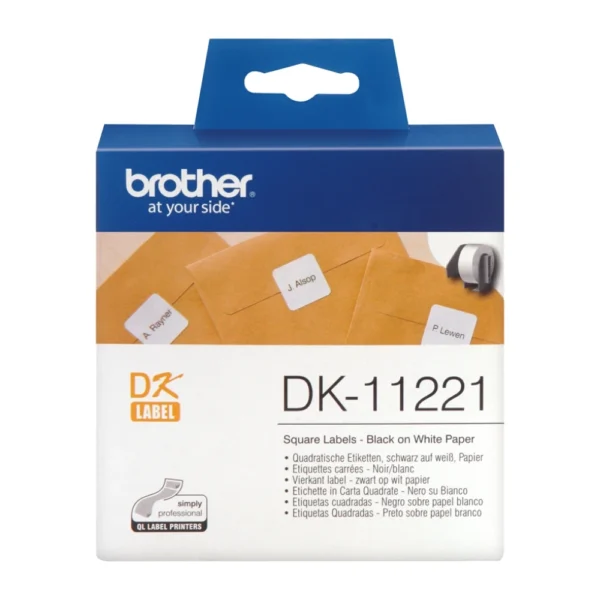 BROTHER เทปกระดาษต่อเนื่องพื้นขาว ขนาด 23 มม. DK-11221 (ฉลากแบบไดคัท) - Image 2